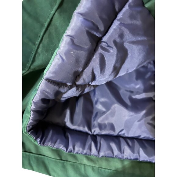 Vintage Rothschild Green Faux Fur Hooded Coat Womens M/L Velvet Bows Used Unique - Picture 11 of 16